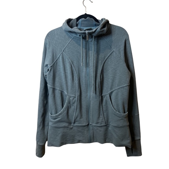 Athleta Green Zip Jacket Size M - Picture 1 of 5